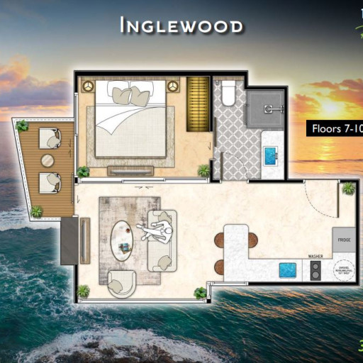 The Riviera California, 1 bedroom apartments - from 34 m² to 71 m²