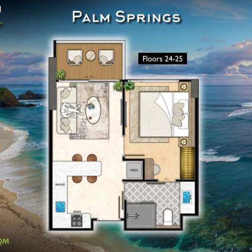The Riviera California, 1 Bedroom - 40 m²