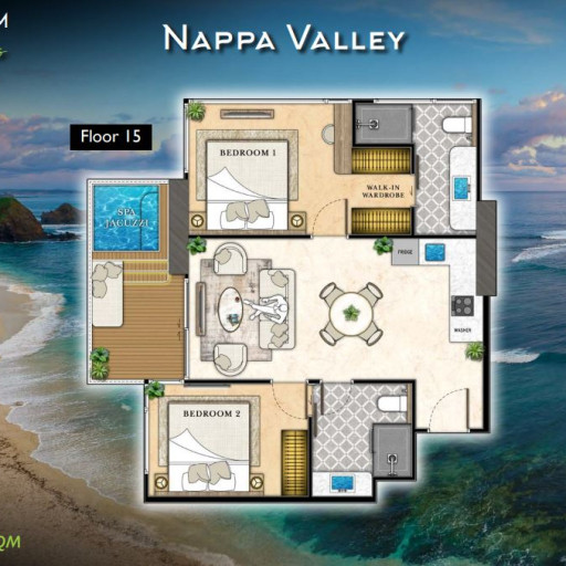 The Riviera California, 2 bedroom apartments - from 61 m² to 119 m²