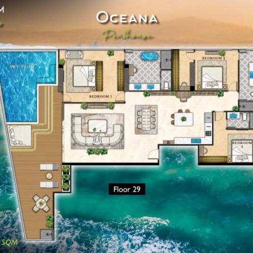 The Riviera California, Penthouse - 197 m²